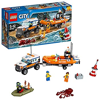 【中古】(未使用・未開封品)レゴ(LEGO)シティ 海上レスキューボートと4WDキャリアー 60165
