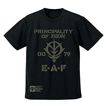 【中古】(非常に良い)機動戦士ガンダム ジオン地球方面軍 ドライTシャツ ブラック Lサイズ