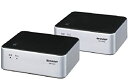 【中古】SHARP PLC(高速電力線通信)アダプター LAN1ポート+LAN4ポートタイプ 初期設定済ペアモデル HN-VA40S