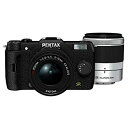 【中古】(非常に良い)PENTAX ミラーレス一眼 Q7 ダブルズームキット 標準ズーム 02 STANDARD ZOOM 望遠ズーム 06 TELEPHOTO ZOOM ブラック Q7 BLACK WZOOM KIT 10