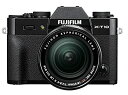 【中古】(非常に良い)FUJIFILM ミラーレス一眼 X-T10 レンズキット ブラック X-T10LK-B