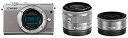 【中古】Canon ミラーレス一眼カメラ EOS M100 ダブルレンズキット (グレー) EOSM100GY-WLK