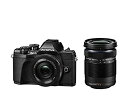 【中古】(非常に良い)OLYMPUS ミラーレス一眼カメラ OM-D E-M10 MarkIII EZダブルズームキット ブラック