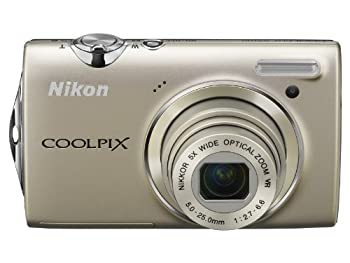 【中古】(非常に良い)Nikon デジタルカメラ COOLPIX (クールピクス) S5100 ウォームシルバー S5100SL 1220万画素 光学5倍ズーム 広角28mm 2.7型液晶