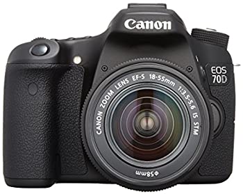 【中古】(非常に良い)Canon デジタル一眼レフカメラ EOS70D レンズキット EF-S18-55mm F3.5-5.6 IS STM 付属 EOS70D1855ISSTMLK