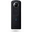 【中古】(非常に良い)RICOH THETA S ブラック 360度全天球カメラ 360° Full HD 30fps フルハイビジョン動画 25分間連続撮影可能 精度の高い自然なスティッチング HDR