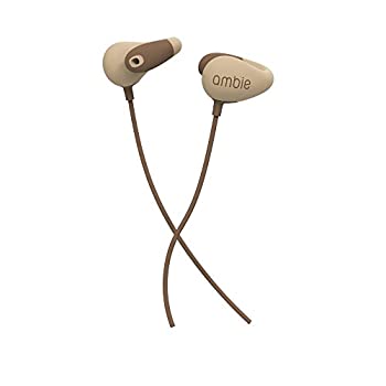 ambie sound earcuffs（アンビー サウンドイヤカフ） (Toypu Brown)イヤホン リモコン付 通話 イヤフォン 有線 ながら聞き 耳にいれない