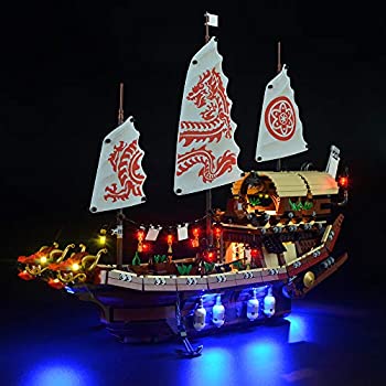 【中古】ニンジャゴー 空中戦艦バウンティ号 ブロック組み立てモデル 対応 Lightailing LEDライトセット ? レゴ 70618 対応LEDライトキット (本体別売)