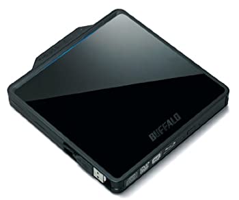 【中古】BUFFALO BDXL対応 USB2.0用ポータブルBlu-rayドライブ Wケーブル収納タイプ ブラック BRXL-PC6VU2-BKC