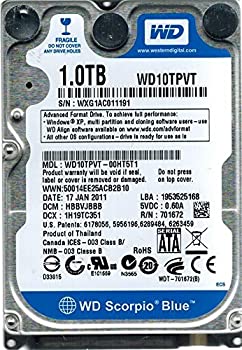 【中古】WD10TPVT-00HT5T1 Western Digital DCM: HBBVJBBB 1TB [並行輸入品]