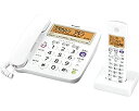 【中古】シャープ デジタルコードレス電話機 子機1台付き 1.9GHz DECT準拠方式 ホワイト系 JD-V37CL(2)
