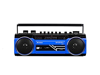 【中古】(非常に良い)SANSUI Bluetooth搭載ラジカセ【USB/SDカードMP3再生対応】 SCR-B2【BL】