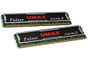 【中古】(非常に良い)UMAX Pulsar デスクトップ用 DDR2 メモリー 4GB (2GB 2枚組) DDR2-800 Dual Set 240pin ...