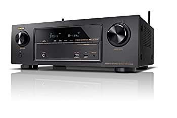 【中古】Denon AVレシーバー 7.2ch Dolby Atmos/DTS:X/HDCP2.2/ハイレゾ音源対応/ネットワーク機能 ブラック AVR-X1300W-K