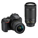 【中古】(非常に良い)Nikon デジタル一眼レフカメラ D5600 ダブルズームキット ブラック D5600WZBK