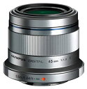 【中古】(非常に良い)OLYMPUS 単焦点レンズ M.ZUIKO DIGITAL 45mm F1.8 シルバー