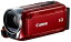 【中古】(非常に良い)Canon デジタルビデオカメラ iVIS HF R32 レッド 光学32倍 Wi-Fi IVISHFR32RD