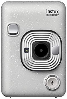 【中古】(非常に良い)FUJIFILM チェキ インスタントカメラ/スマホプリンター instax mini LiPlay ストーンホワイト INS MINI HM1 STONE WHITE