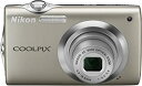 【中古】(非常に良い)Nikon デジタルカメラ COOLPIX (クールピクス) S3000 ピュアシルバー S3000SL