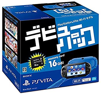 【中古】(非常に良い)PlayStation Vita デビューパック Wi-Fiモデル ブルー/ブラック