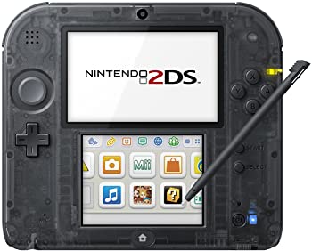 【中古】ニンテンドー2DS クリアブラック 3DSのソフトが遊べる