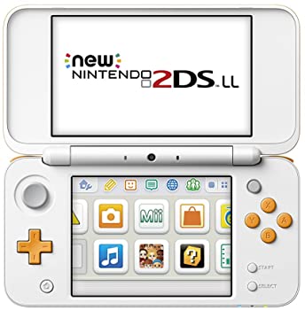 【中古】(未使用・未開封品)Newニンテンドー2DS LL 【ホワイト×オレンジ】3DSのゲームが2Dで遊べる