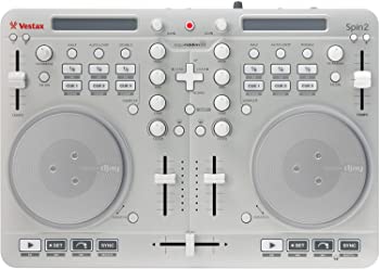 【中古】Vestax DJコントローラー Spin2 シルバー iPhone/iPad/iPod touch対応 algoriddim djay/vjay対応