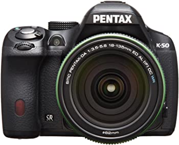 【中古】(非常に良い)RICOH デジタル一眼レフ PENTAX K-50 DA18-135mmWRレンズキット ブラック K-50 18-135WR KIT BLACK 10918