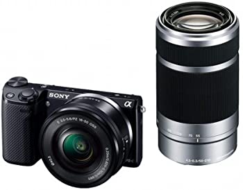 【中古】(非常に良い)SONY ソニー デジタル一眼カメラ「NEX-5T」ダブルズームレンズキット(ブラック) NEX-5T NEX-5TY-B