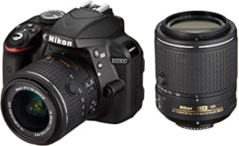 【中古】Nikon デジタル一眼レフカメラ D3300 ダブルズームキット2 ブラック
