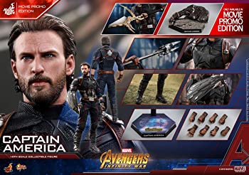 乐天商城 - 【中古】キャプテン・アメリカ（DX版） ムービー・マスターピース アベンジャーズ／インフィニティ・ウォー 1／6スケールフィギュア by ホットトイズ