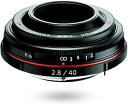 【中古】(非常に良い)HD PENTAX-DA 40mmF2.8 Limited ブラック 標準単焦点レンズ APS-Cサイズ用 超軽量薄型パンケーキレンズ