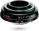 【中古】(非常に良い)HD PENTAX-DA 40mmF2.8 Limited ブラック 標準単焦点レンズ APS-Cサイズ用 超軽量薄型パンケーキレンズ【メーカー名】リコー【メーカー型番】2530000240【ブランド名】ペンタックス【商品説明】HD PENTAX-DA 40mmF2.8 Limited ブラック 標準単焦点レンズ APS-Cサイズ用 超軽量薄型パンケーキレンズ当店では初期不良に限り、商品到着から7日間は返品を 受付けております。お問い合わせ・メールにて不具合詳細をご連絡ください。【重要】商品によって返品先倉庫が異なります。返送先ご連絡まで必ずお待ちください。連絡を待たず会社住所等へ送られた場合は返送費用ご負担となります。予めご了承ください。他モールとの併売品の為、完売の際はキャンセルご連絡させて頂きます。中古品の画像および商品タイトルに「限定」「初回」「保証」「DLコード」などの表記がありましても、特典・付属品・帯・保証等は付いておりません。電子辞書、コンパクトオーディオプレーヤー等のイヤホンは写真にありましても衛生上、基本お付けしておりません。※未使用品は除く品名に【import】【輸入】【北米】【海外】等の国内商品でないと把握できる表記商品について国内のDVDプレイヤー、ゲーム機で稼働しない場合がございます。予めご了承の上、購入ください。掲載と付属品が異なる場合は確認のご連絡をさせて頂きます。ご注文からお届けまで1、ご注文⇒ご注文は24時間受け付けております。2、注文確認⇒ご注文後、当店から注文確認メールを送信します。3、お届けまで3〜10営業日程度とお考えください。4、入金確認⇒前払い決済をご選択の場合、ご入金確認後、配送手配を致します。5、出荷⇒配送準備が整い次第、出荷致します。配送業者、追跡番号等の詳細をメール送信致します。6、到着⇒出荷後、1〜3日後に商品が到着します。　※離島、北海道、九州、沖縄は遅れる場合がございます。予めご了承下さい。お電話でのお問合せは少人数で運営の為受け付けておりませんので、お問い合わせ・メールにてお願い致します。営業時間　月〜金　11:00〜17:00★お客様都合によるご注文後のキャンセル・返品はお受けしておりませんのでご了承ください。ご来店ありがとうございます。当店では良品中古を多数揃えております。お電話でのお問合せは少人数で運営の為受け付けておりませんので、お問い合わせ・メールにてお願い致します。