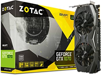 【中古】ZOTAC GeForce GTX 1070 AMP! エディション ZT-P10700C-10P 8GB GDDR5 IceStorm クーリング VR..