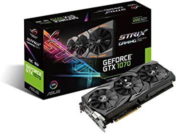 yÁzASUS R.O.G. STRIXV[Y NVIDIA GeForce GTX1070ڃrfIJ[h I[o[NbN 8GB STRIX-GTX1070-O8G-GAMING