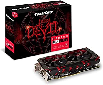 【中古】PowerColor ビデオカード AMD RADEON RX580搭載 AXRX580 8GBD5-3DH/OC