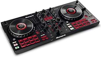 【中古】Numark DJコントローラー 4デッキ タッチセンサー搭載ジョグホイール Serato DJ Lite FXパドル オーディオインターフェイス Mixtrack Platinum F