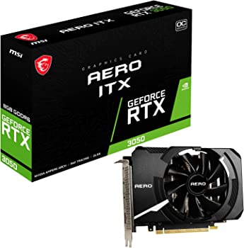 【中古】MSI GeForce RTX 3050 AERO ITX 8G OC グラフィックスボード VD7990