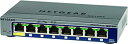 【中古】NETGEAR レイヤー2スマートスイッチ ギガビット8ポートVLAN QoS ACL LAG PoE受電 マグネット付属 GS108T-200JPS