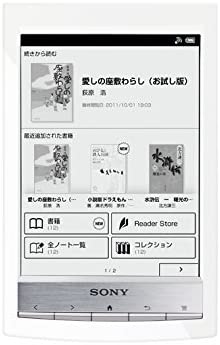 【中古】ソニー SONY 電子書籍 Reader PRS-T1 ホワイト WiFiモデル PRS-T1-W