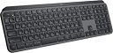 【中古】ロジクール アドバンスド ワイヤレスキーボード KX800 MX KEYS 充電式 bluetooth Unifying Windows Mac FLO...