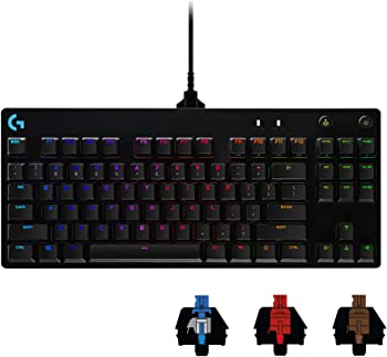 【中古】Logicool G ロジクール G PRO X ゲーミングキーボード テンキーレス 有線 GXスイッチ クリッキー 日本語配列 LIGHTSYNC RGB 着..