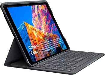 【中古】ロジクール iPad Air 10.5 インチ 第3世代 対応 Bluetooth キーボード 薄型 ケース 一体型 iK1056BK グラファイト 国内正規品