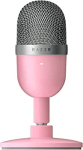 Razer Seiren Mini コンデンサーマイク 超コンパクト設計 ゲーミングマイク USB マイク 配信用 単一指向性 クリアサウンド Quartz Pink【日本正通販