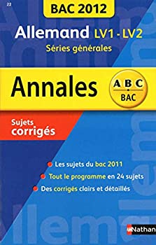 Allemand LV1-LV2 series generales : Sujets corriges