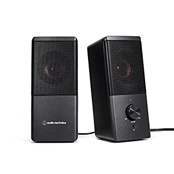 【中古】(非常に良い)オーディオテクニカ アクティブスピーカー PC タブレット レコードプレーヤー USB給電 省スペース設計 前面ヘッドホン端子 省電力 高出力 AT-SP9
