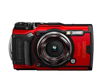 楽天お取り寄せ本舗 KOBACO【中古】OLYMPUS デジタルカメラ Tough TG-6 レッド 1200万画素CMOS F2.0 15m 防水 100kgf耐荷重 GPS 内蔵Wi-Fi TG-6RED