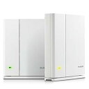 【中古】(非常に良い)エレコム メッシュ WiFiルーター 無線LAN 867 + 400 Mbps デュアルバンド 親機+中継器セット e-Mesh 日本メー...