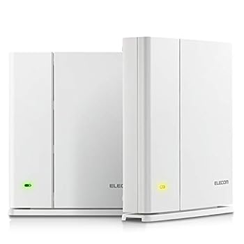 【中古】エレコム メッシュ WiFiルーター 無線LAN 867 + 400 Mbps デュアルバンド 親機+中継器セット e-Mesh 日本メーカー 【iPhone11 / iPhoneSE2 メー