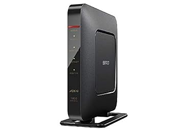 【中古】(非常に良い)BUFFALO 無線LANルーター AirStation ブラック WSR-1800AX4-BK